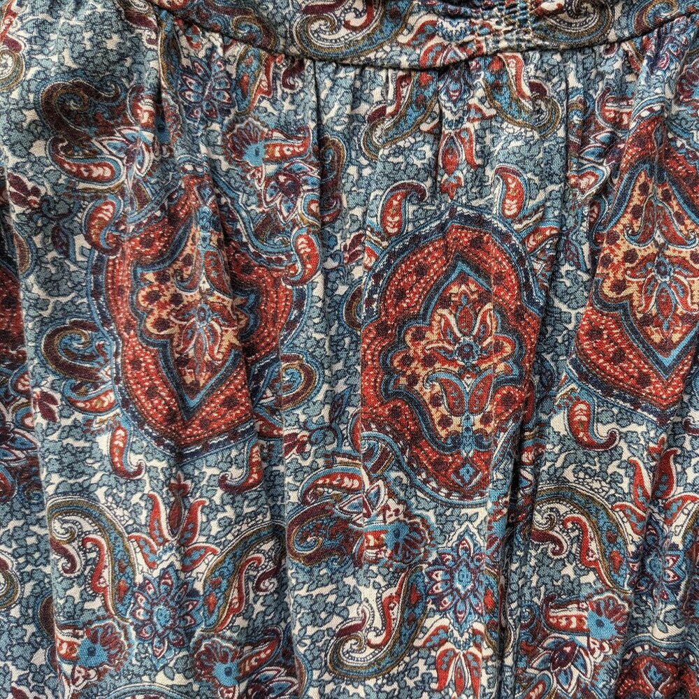 Paisley Boho Mini Dress Strapless - Picture 5 of 8